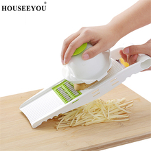 HOUSEEYOU Kitchen Tool Mandoline Slicer with 5 In 1 Function Stainless Steel Blades Carrot Vegetable Cutter Peeler Slicer Grater 2024 - buy cheap