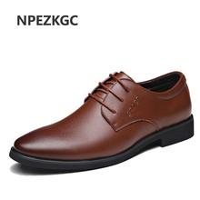 NPEZKGC/Мужская Свадебная обувь из микрофибры; формальная деловая мужская модельная обувь с острым носком; мужские оксфорды на плоской подошве 2024 - купить недорого