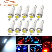 20X T5 5050 1SMD License Plate Lamp Instrument Light Dashboard Warning Indicator Car Auto Interior Light Dashboard Led Side Lamp 2024 - buy cheap