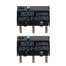 2Pcs Original D2FC-F-K (50m) Blue Dot Mouse Micro Switch 2024 - buy cheap