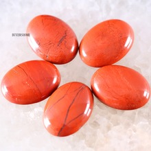 Для изготовления ювелирных изделий ожерелье кулон браслет серьги 22x30 мм Овальный натуральный камень бисер красный Jaspe CAB кабошон 2 шт K517 2024 - купить недорого