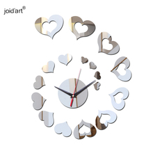 new acrylic mirror diy wall clock 3d clocks Quartz watch Modern Antique Style reloj de pared horloge Cartoon 2022 - buy cheap