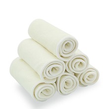 4 camadas de fibra de bambu bebê fraldas fraldas fraldas fraldas fraldas absorventes reutilizáveis lavável 2024 - compre barato