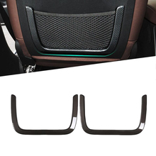 For BMW X3 G01 2018 Matte Front Seat Back Net Pocket Cover Frame Decoration Sticker Trim Interior ABS Accessories Carbon Fiber 2024 - buy cheap