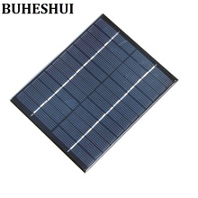 BUHESHUI-Mini célula Solar de 2W y 12V, Panel Solar policristalino, bricolaje, cargador de batería de energía, 136 110x3MM, Envío Gratis 2024 - compra barato