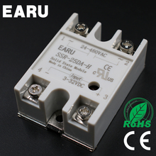 Solid State Relay SSR-25DA-H 25A SSR 25DA-H 3-32V DC TO 90-480V AC  solid state Resistance Regulator 2024 - buy cheap