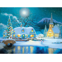 GLymg 5d Diamond Craft Painting Mosaic Gift Diy Diamond Embroidery Cross Stitch Christmas Night Snowman Diamond Wall Arts Decor 2024 - buy cheap