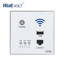300M 110~250V New White USB Socket  Wireless WIFI USB Charging Socket,Wall Embedded Wireless AP Router,3G WiFi Repeater 2024 - buy cheap