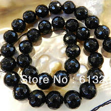 Natural Stone Black carnelian Onyx agat 6mm 8mm 10mm Faceted Round Loose Beads New Fashion Women Gifts Diy Jewelry 15" MY4157 2024 - buy cheap