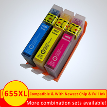 Xiangyu For HP655 new ink cartridges For hp 655 ink cartridge with chip Deskjet Ink Advantage 3525/4615/4625/5525/6520/6525/6625 2024 - buy cheap