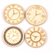 Reloj redondo de madera Natural para decoración del hogar, accesorios artesanales hechos a mano, 45mm, MT2144, 8 Uds. 2024 - compra barato