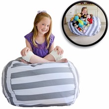 24 Inch Kids Stuffed Animal Plush Toy Storage Bean Bag Classic Stripe Cotton Stuff Pouch Seating Soft Fabric Chair Big 2024 - buy cheap