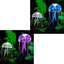 Swim Glowing Effect Artificial Jellyfish Aquarium Decoration Fish Tank Underwater Live Plant Luminous Ornament Aquatic Landscape 2024 - buy cheap