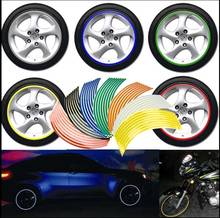 Vehemo 2017 18x Reflective Sticker Car Carbon Sticker Wheel Hub Tire Rims Sticker 2024 - buy cheap