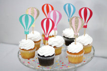 Balões de ar quente coloridos para decoração, balões para cupcake, aniversário, casamento, chá de panela, festa, decoração de bolo 2024 - compre barato