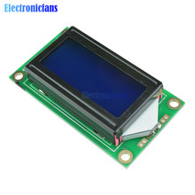 Módulo de pantalla LCD 0802, 8x2 caracteres, retroiluminación azul, 5V, LCM, para Arduino 2024 - compra barato