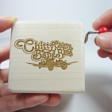 Smilelife-caja de música de madera hecha a mano, regalo de cumpleaños, Navidad, Año Nuevo 2024 - compra barato