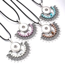 New Snap Jewelry 18mm DIY Charm Snap Button Necklace Women Pendant Necklaces For Girls Accessories Gift ZG177 2024 - buy cheap