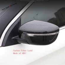 Capa de retrovisor para carro nissan qashqai j11 2010-2019, acabamento em cromado, fibra de carbono 2024 - compre barato