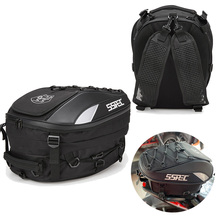 SSPEC Waterproof Motorcycle Saddlebag Tail Bag Large Capacity Motorcycle Back Seat Bag Riding Trip Backpack Motocross Helmet Bag 2024 - buy cheap