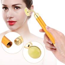 24K Beauty Bar V Face Artifact Face-Lift Stick Anti Eye Wrinkle Tightening Jade Roller Facial Body Massage Beauty Bar Stick 2024 - buy cheap