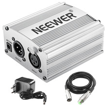 Neewer Phantom Power-fuente de alimentación fantasma para cualquier micrófono de condensador, equipo de grabación de música, 1 canal 48V 2024 - compra barato