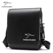 YUES KANGAROO Famous Brand Leather Men Bag Casual Business Mens Messenger Bag Vintage Men's Crossbody shoulder Bag bolsas male 2024 - buy cheap