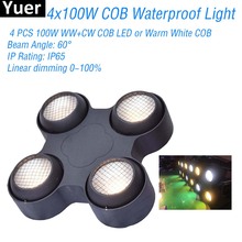 New IP65 Waterproof 4x100W Warm White Effect Light Outdoor DJ Disco Equipment Park Party Club Stage Effect Lights Lighting 2024 - buy cheap