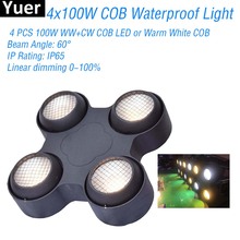 Luz de efecto blanco cálido para exteriores, iluminación de 4x100W, resistente al agua IP65, para DJ, equipo de discoteca, parque, fiesta, Club, escenario 2024 - compra barato