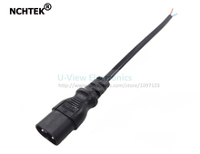 NCHTEK Short Power Cable, IEC 320 C8 2Pin Male Plug Power Extension Cord About 25CM/Free Shipping/2PCS 2024 - buy cheap