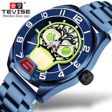 2019 Relogio Tevise Automatico masculino Men Watch Winding Mechanical Watches Pirate Skull Gift Business Wristwatches Male Clock 2024 - buy cheap