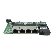 Reverse PoE 10/100/1000M Gigabit Ethernet switch  Fiber Optical Single Mode 4 RJ45 and 2 SC fiber Motherboard1.25G 20KM 2024 - buy cheap