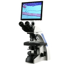 Лабораторный тринокулярный составной микроскоп с фотографическим экраном 40X-1000X 2024 - купить недорого
