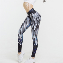 Wing Print Energy Women Sexy Yoga Pants Seamless Fitness Leggings SportsWear Running High Waist Leggings Gym Elastic Pants 2024 - buy cheap