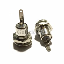 Conector de energia dc 5 peças, 5.5mm x 2.1mm/5.5mm x 2.5mm, conector de montagem de painel fêmea 2024 - compre barato