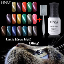 HNM Eye Nail Polish Semi Permanent UV Gel Nail Polish Soak off Hybrid Vernis Art Lacquer With tools, Magnet cat's Eye Gel polish, led or UV lamp, one unit, as picture shown 2024 - buy cheap