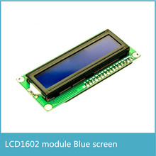 Módulo de pantalla LCD LCD1602 1602, pantalla azul, 1602, 5V, código blanco para arduino 2024 - compra barato