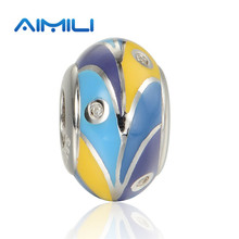 Aimili jóias 925-sterling-silver zircônia cúbica contas encantos se encaixa marca original pulseiras gw moda jóias amld028h20 2024 - compre barato