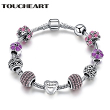 TOUCHEART Purole Stainless Steel tassel Bracelet & Bangles Charms For Women Luxury Brand Jewelry Making bead Bracelets SBR170052 2024 - buy cheap
