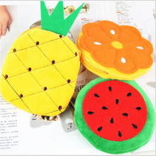 HOT ALL Summer Fruit Dish - CUTE Strawberry , Pineapple Etc. Plush 10-11CM Coin Purse Wallet , Coin BAG Pouch , Monedero Gato 2024 - buy cheap