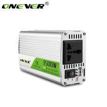 Onever Inverter DC 12V to AC 220V 1500W Car Power Inverter Converter Power Supply Modified Sine Wave Power with Intelligent Fan 2024 - buy cheap