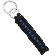 Thin Blue Line My Hero Deputy Lives Matter Mom Sister Wife Aunt Grandma Survival Paracord Keychain Key Chains Women Men Jewelry 2024 - buy cheap