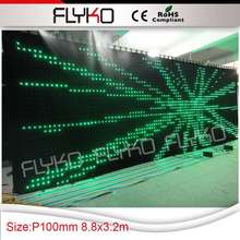 Free shipping flexible LED video curtain vision cloth 2024 - купить недорого