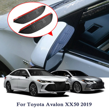 Adesivo retrovisor automotivo de fibra de carbono, estilização de carro, espelho retrovisor, sobrancelhas, para toyota avalon camry rav4 chr corolla vios 2024 - compre barato