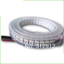 144leds/m WS2812B(5050 rgb led with WS2811 IC built-in) led pixel strip,DC5V,2m long;waterproof in silicon tube;white PCB 2024 - buy cheap