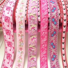 Ajuste del cordón para decoración de ropa, cinta de encaje soluble en agua, rosa, 3 m/lote, HB15 2024 - compra barato