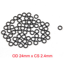 OD 24mm x CS 2.4mm Mechanical Black NBR O Rings Oil Seal Washers 2024 - buy cheap