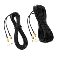 Cable extensible SMA macho a hembra, adaptador Coaxial, Wi-Fi conector de antena, extensión de Cable de RP-SMA RG174-5m/10m, 2 uds. 2024 - compra barato