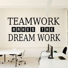 Team Work Wall Stickers Removable Wall Decors Lettering House Decorative Art Wall Decals Bedroom Decor Mural Dream Work B592 2024 - buy cheap