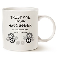 Taza de café de ingeniero divertido-Idea única de regalos de Navidad-Trust Me, I'm an Engineer-taza clásica de cerámica blanca, 11 Oz 2024 - compra barato
